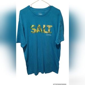 Cabela's T-Shirt Mens XL Light Blue Short Sleeve Outdoor Beach Nautical Fishing